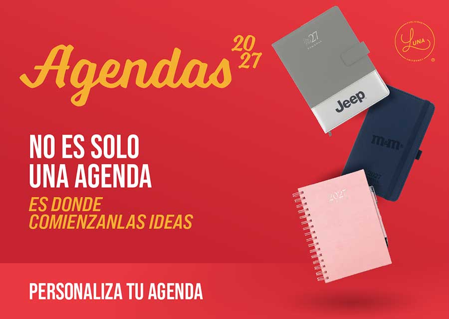 Catálogo de agendas personalizadas 2027